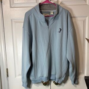 Orvis Sky Blue Zip-Up Men's Sz XL VGUC